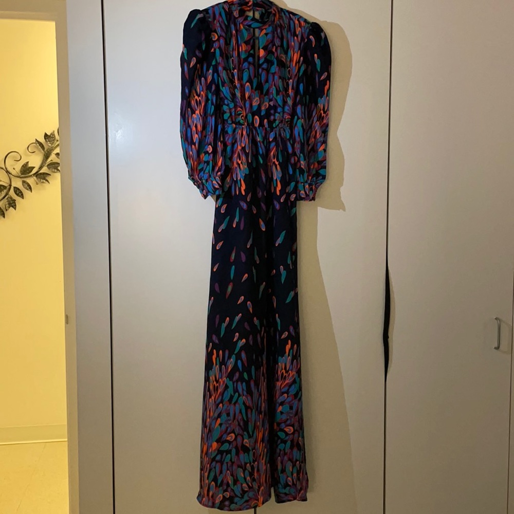Wings of a feather maxi dress